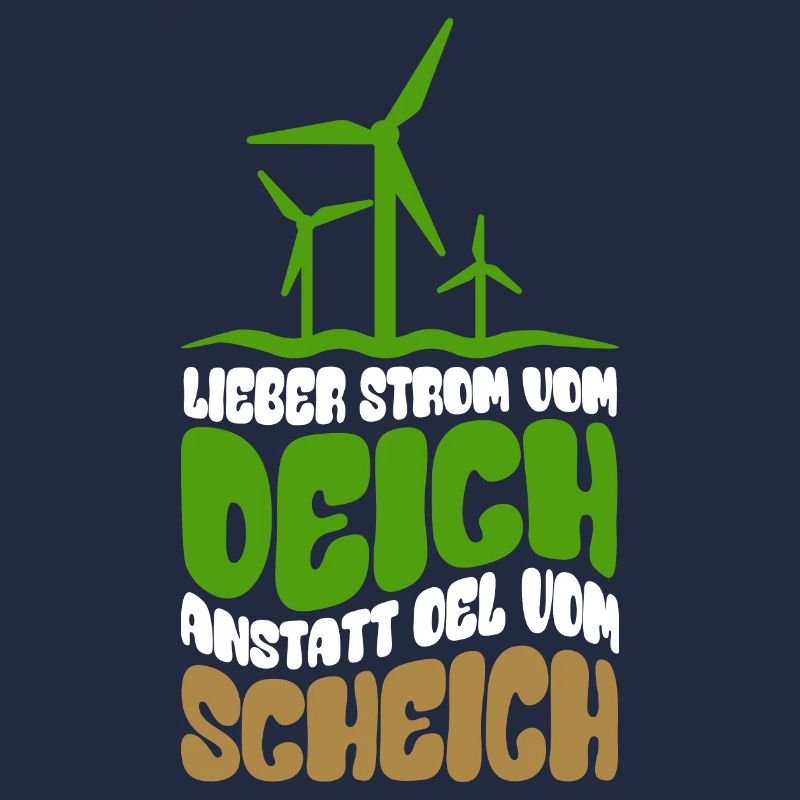 Windenergie - Windkraft - Strom vom Deich