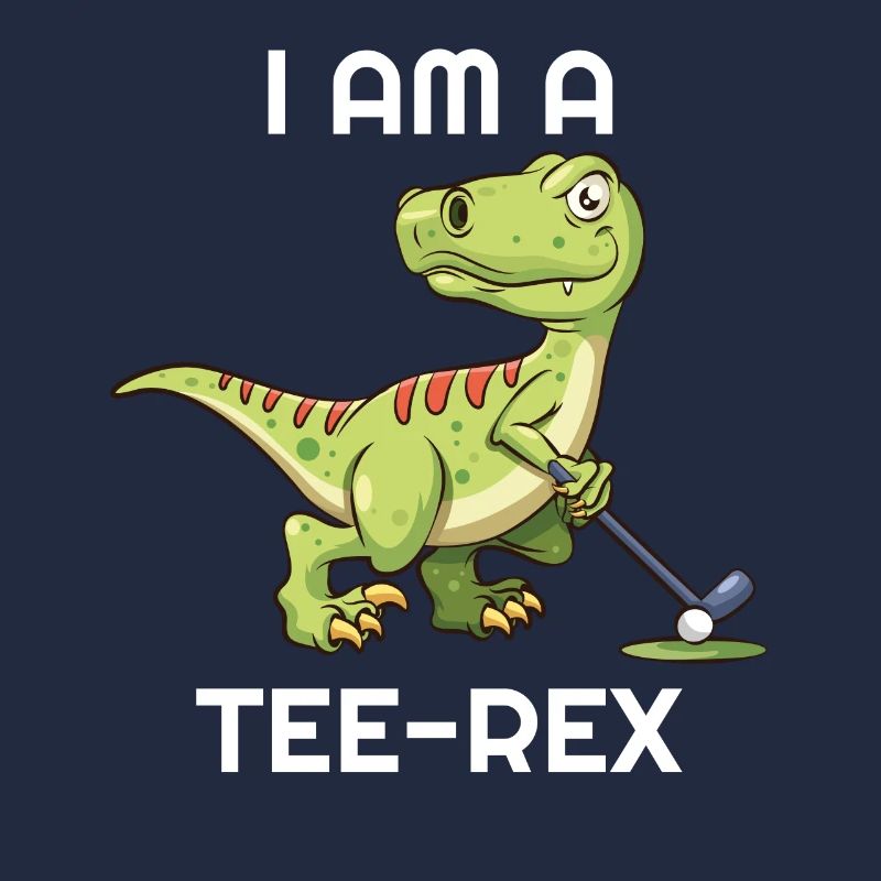 Ich Bin Ein Tee Rex Dinosaurier Golfen Golfer