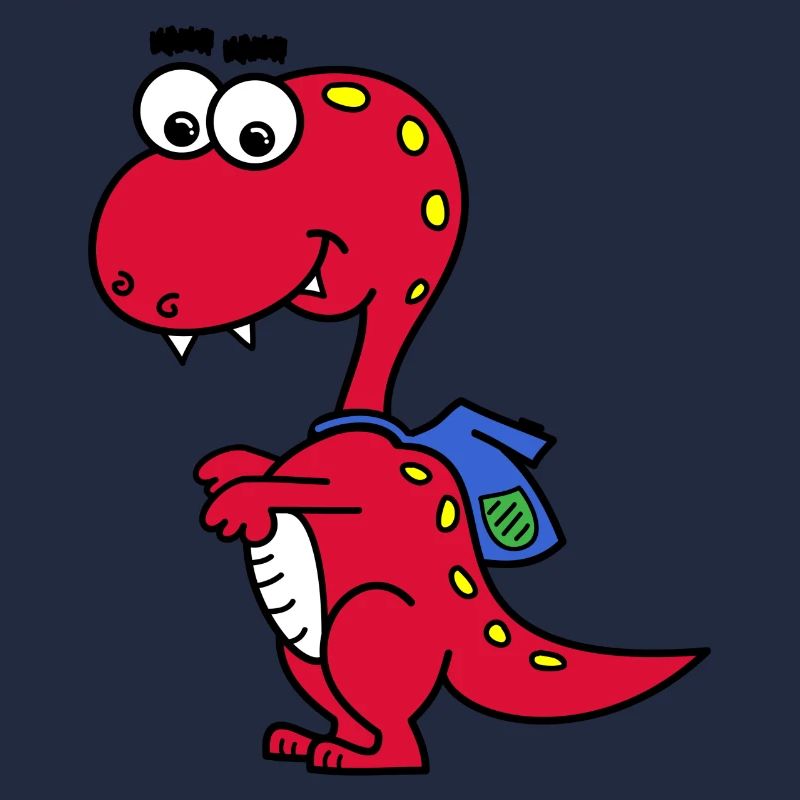 T-Rex avec sac à dos