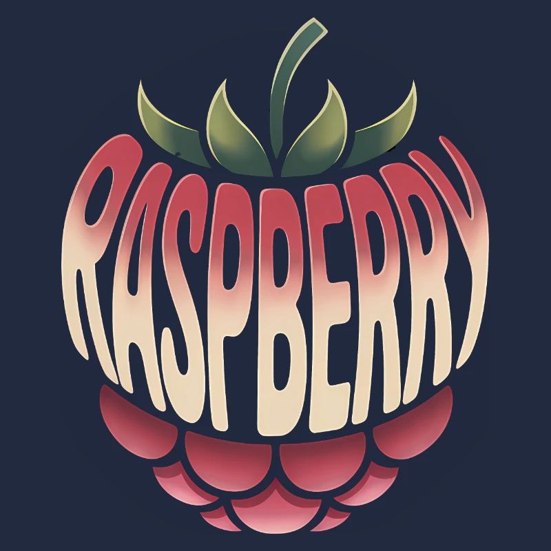 Raspberry - Cool Fruit Logo