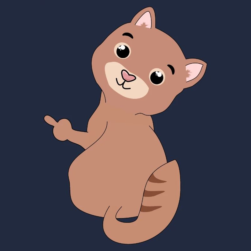 Katze Mittelfinger