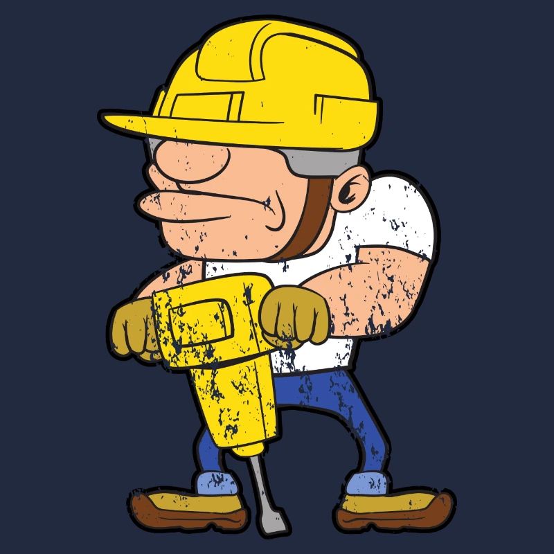 Entreprise de construction de style grunge vintage rétro