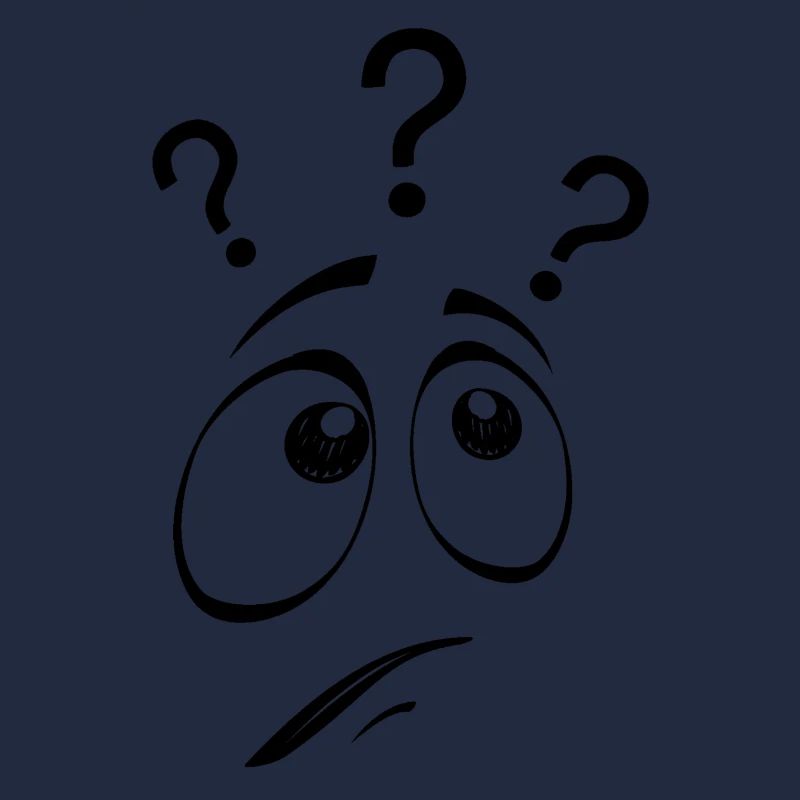Questionné en noir