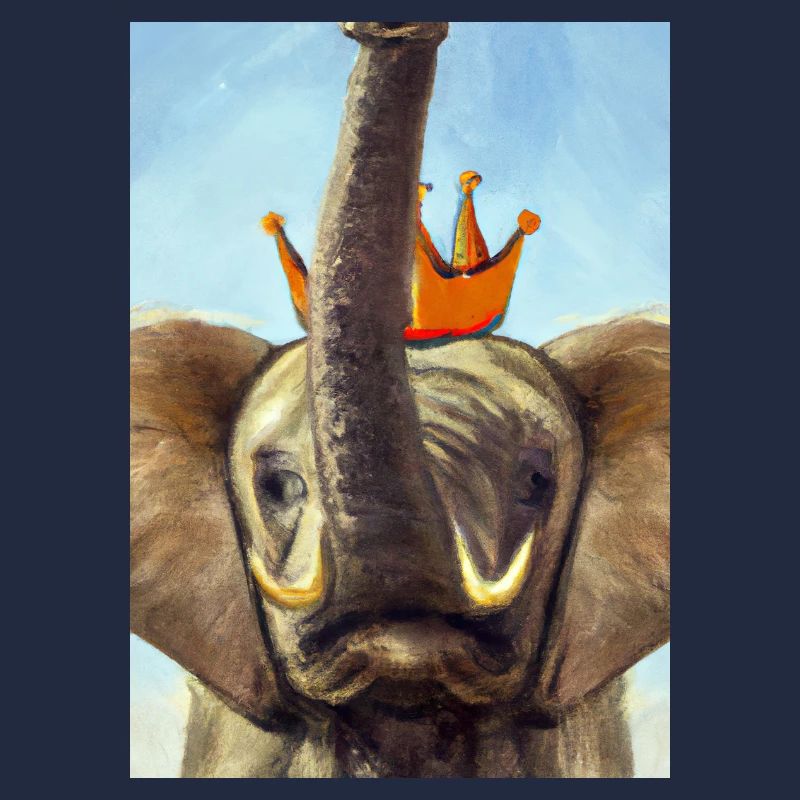 Elefant mit Krone