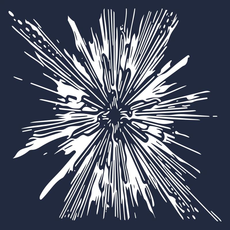 Explosion - Vintage Vector Lines