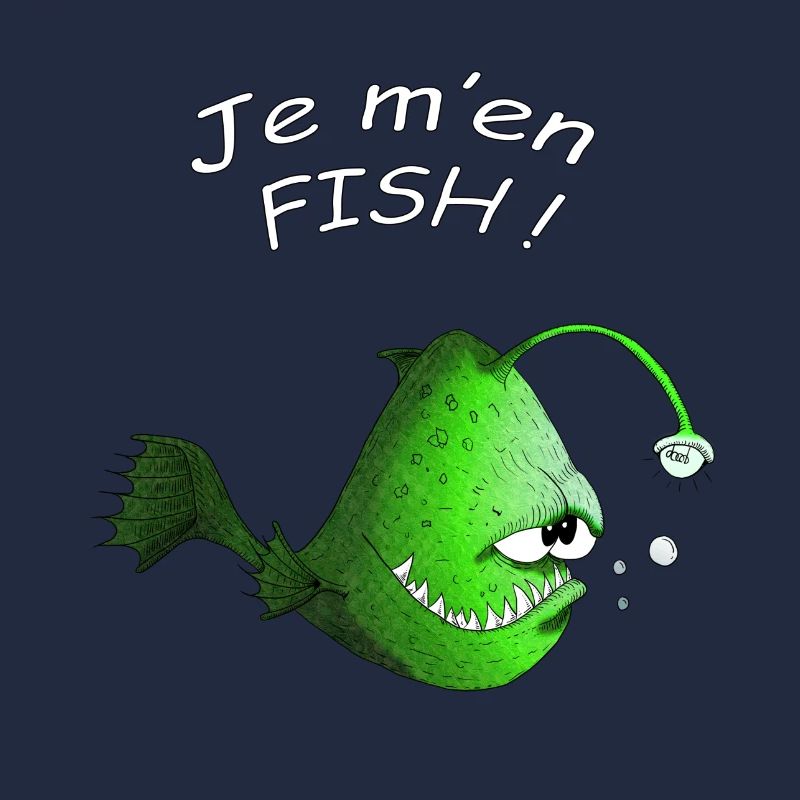 Je m'en FISH tshirt humour poisson fish