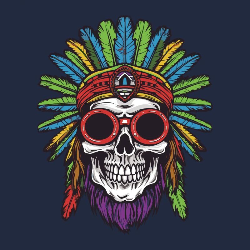 Apache Totenkopf Indianer