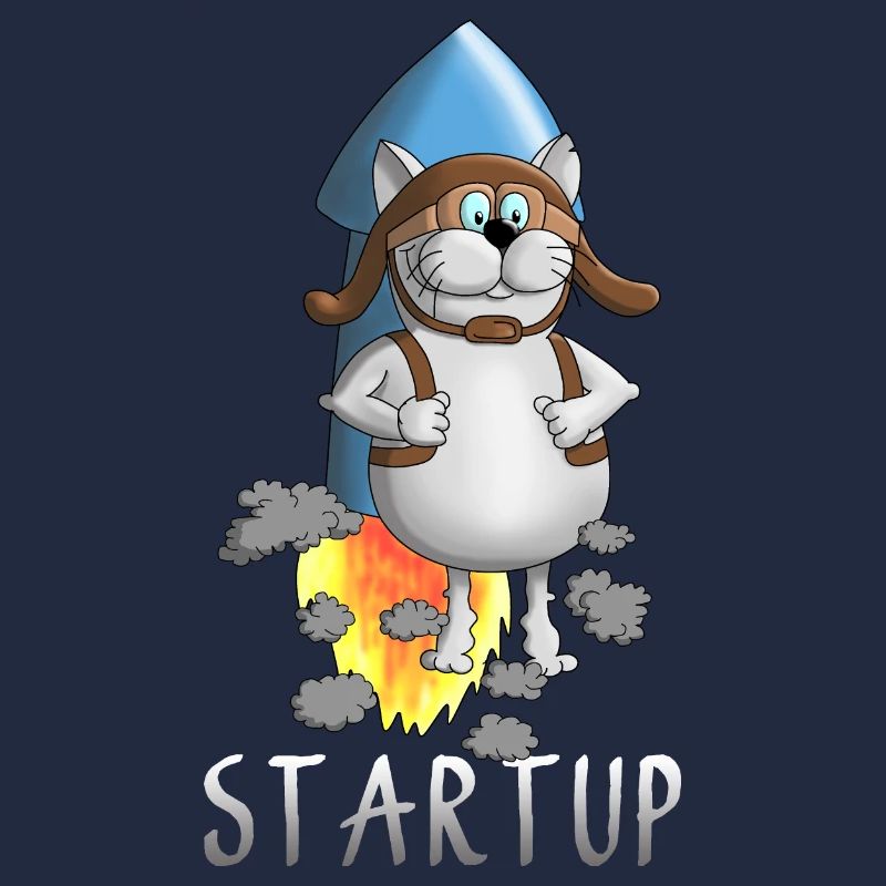 cool startup rocket