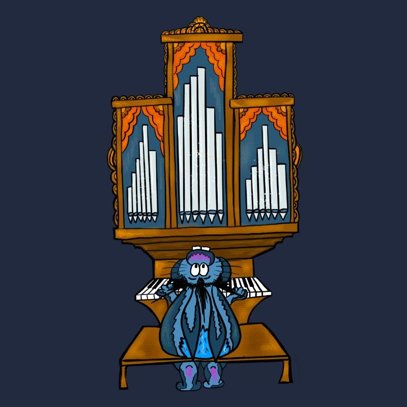 Cameron der Hase spielt Orgel