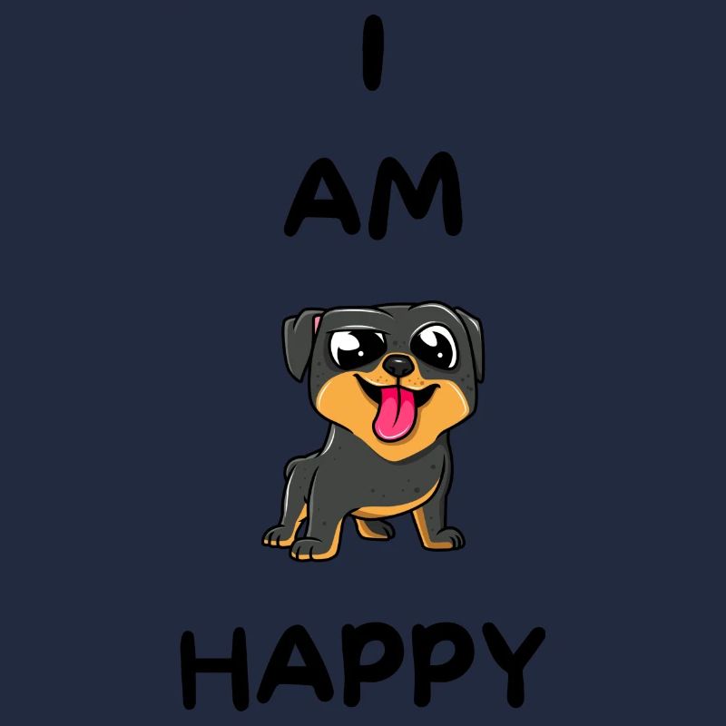 ICH BIN GLÜCKLICH - Migon Dog - Lustiges Geschenk