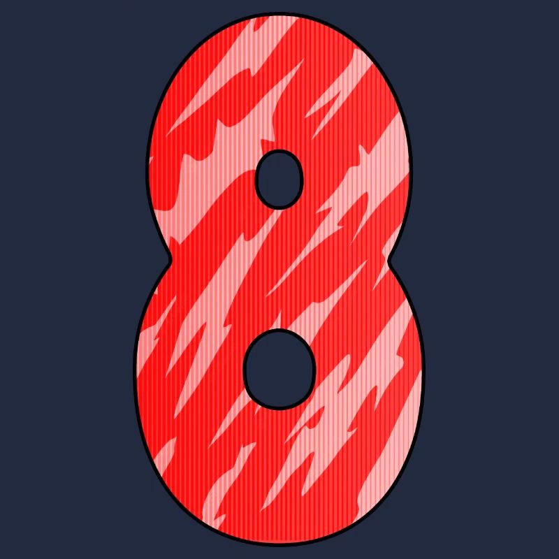 8 Red Pattern