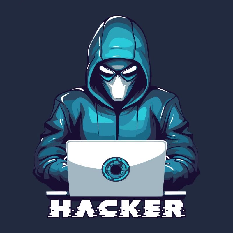 Maskierter Hacker Hacking