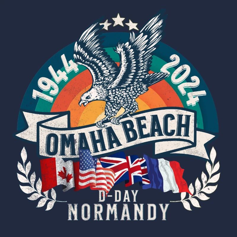 D DAY 80th anniversary Omaha Beach Normandy