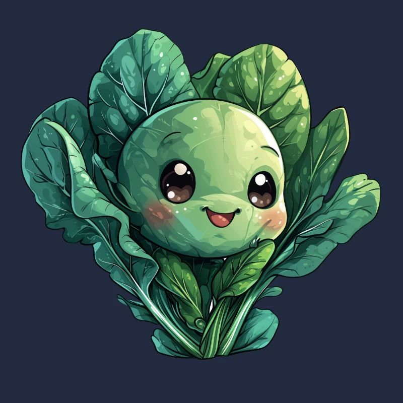 Style bande dessinée heureux de chou