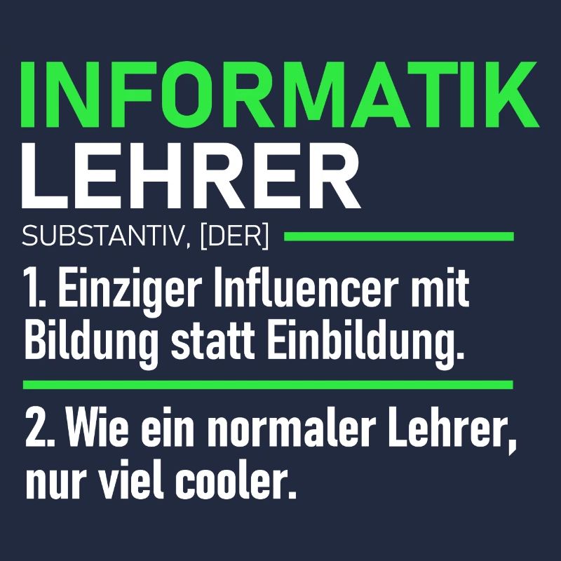 Informatik Lehrer Lehrerin Schule Abschieds Beruf
