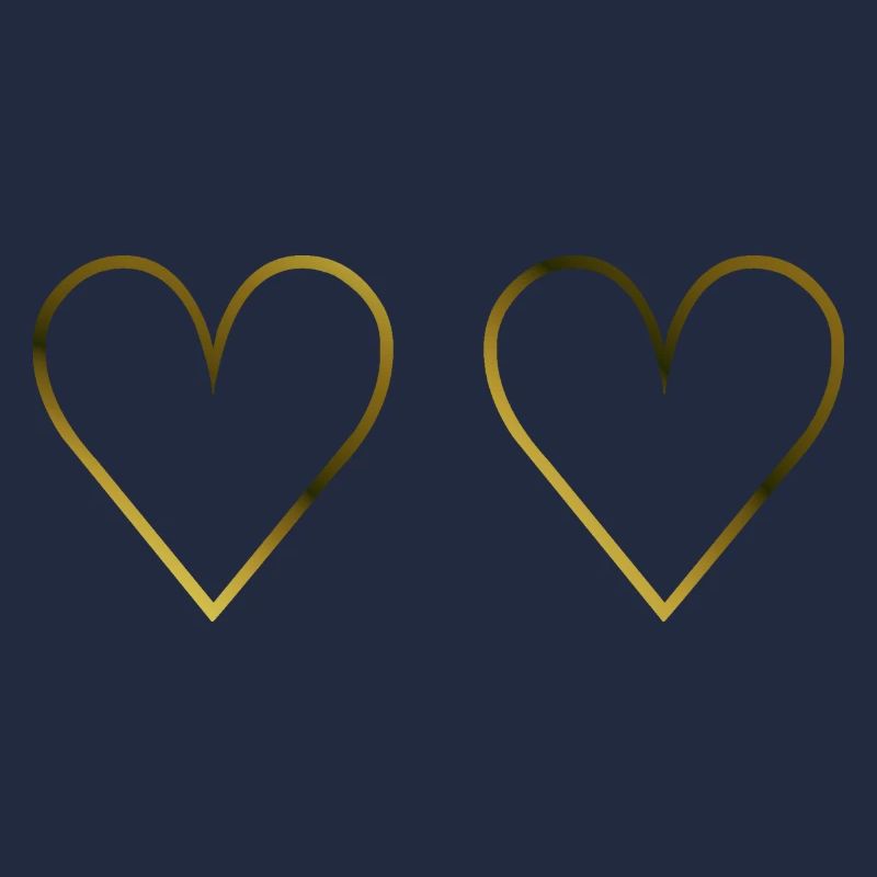 Goldene Herzen gold Geschenkidee Liebe Ehe Ehering