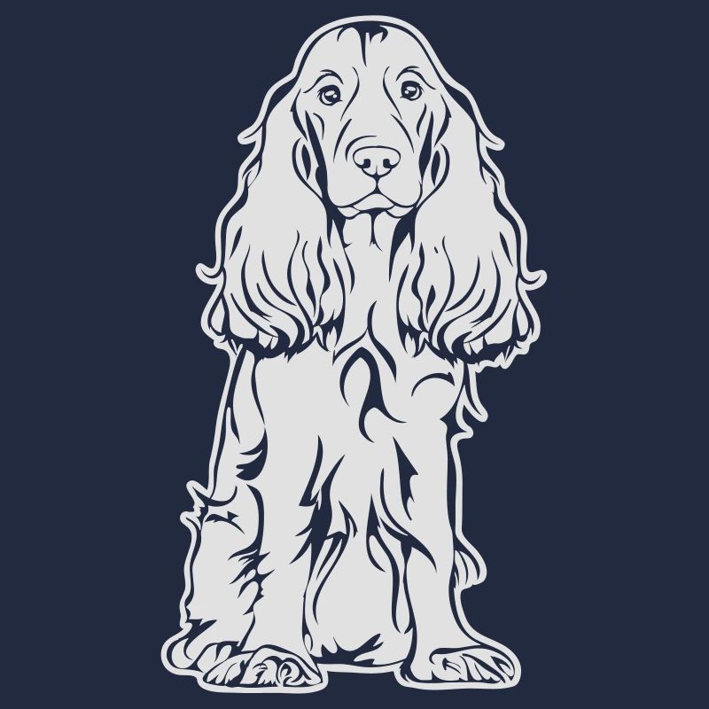 COCKER SPANIEL sitzend