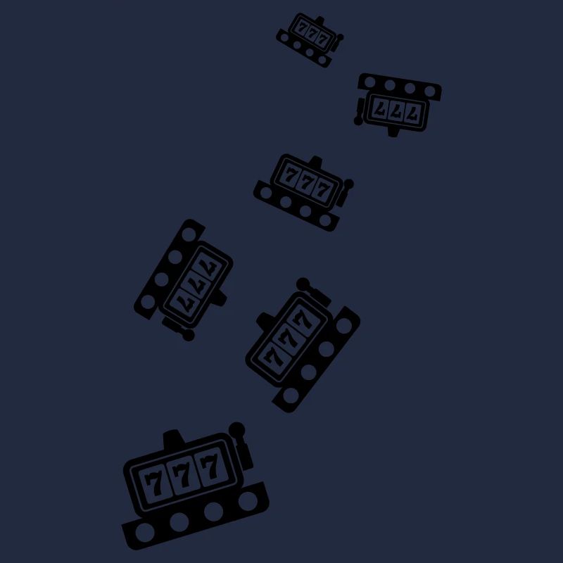 Einarmiger bandit Silhouette icon