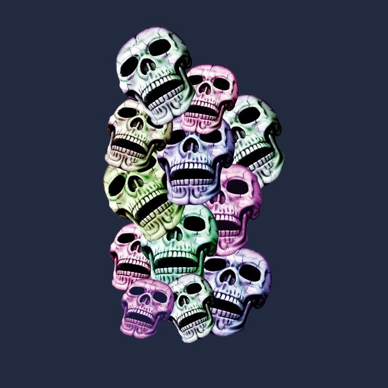 Bunte Skulls - Totenköpfe