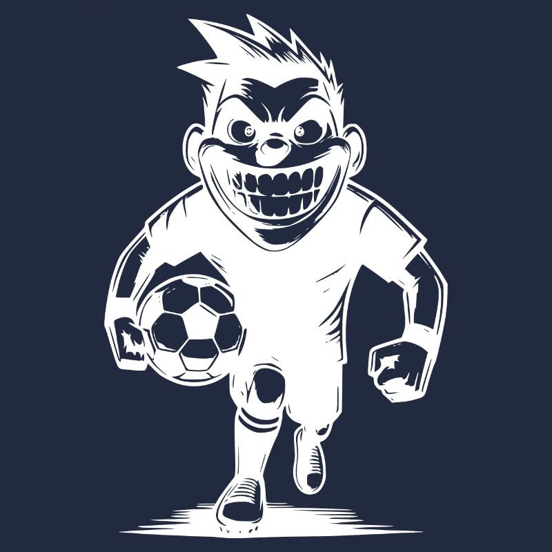 Funny referee with ball