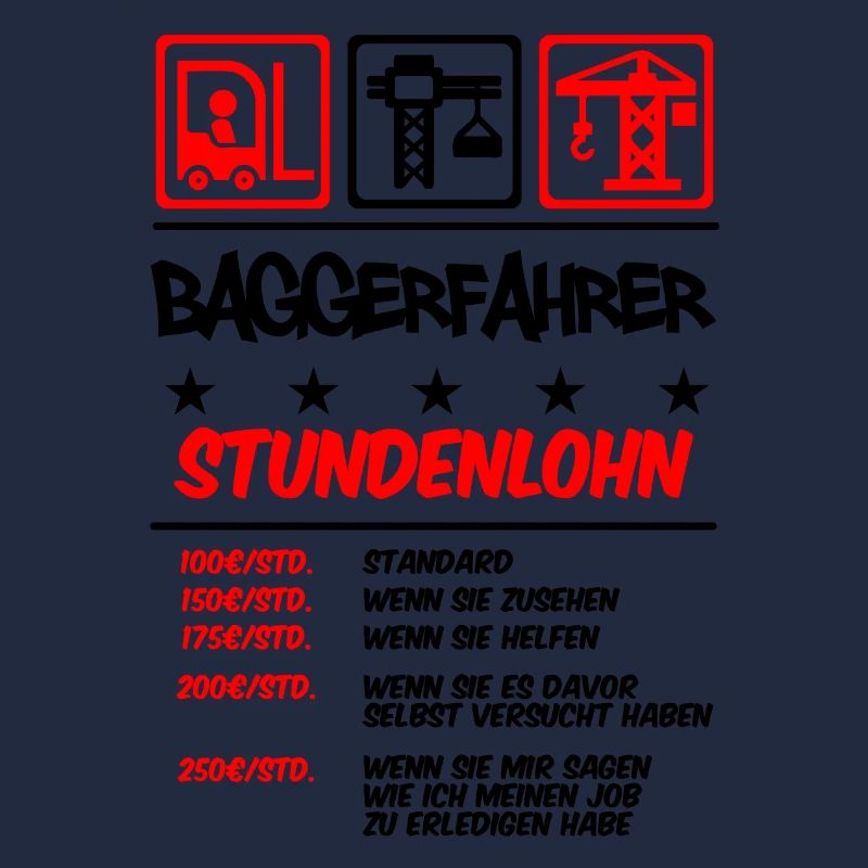 Stundenlohn | Bagger Baggerfahrer