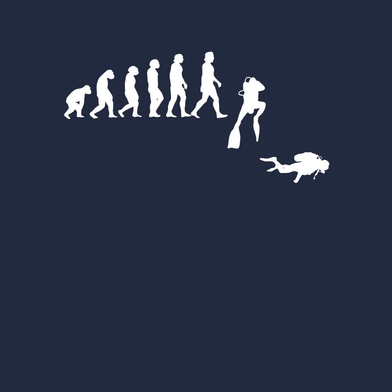Taucher Evolution der Menschen - Tauchen -