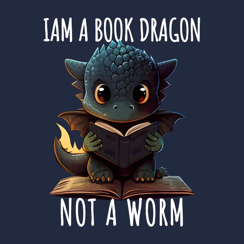 Ich bin ein Bücher Drache kein Bücherwurm
