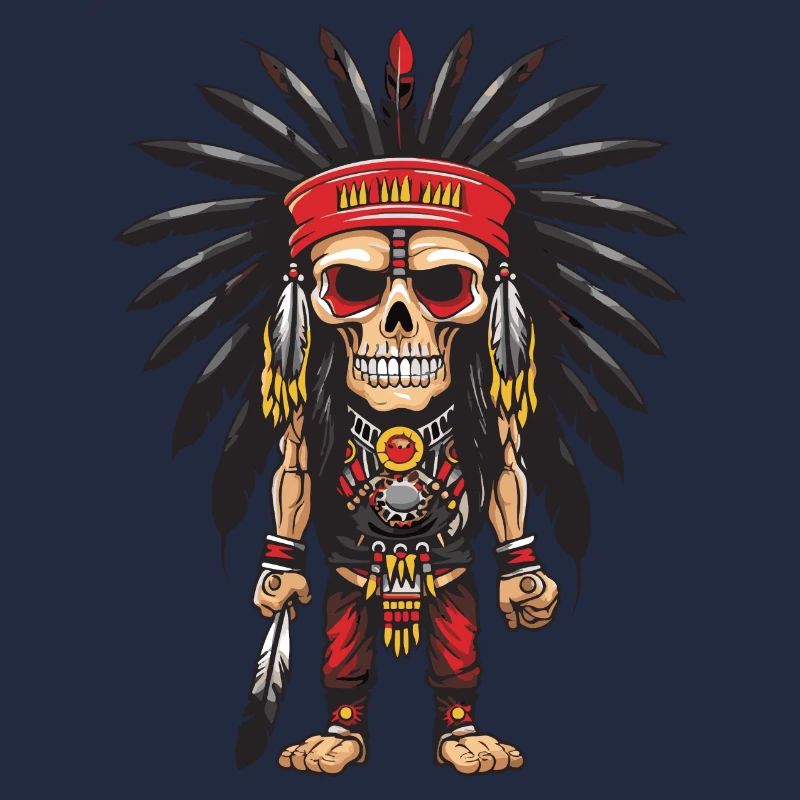 Squelette indien Apache