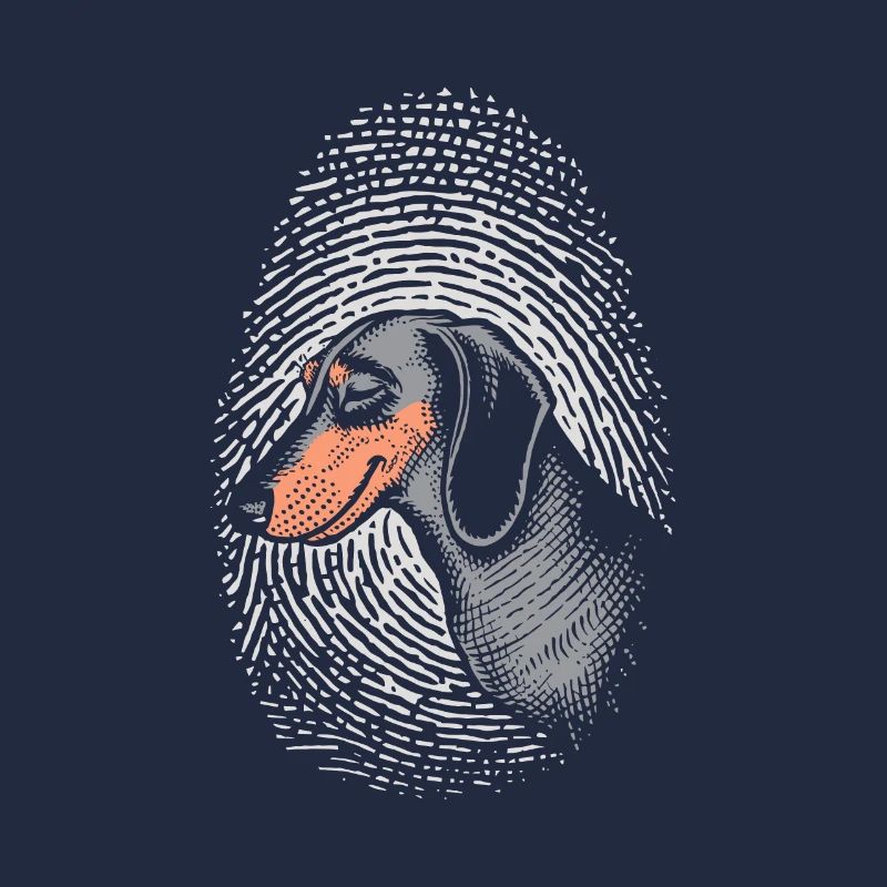 Dachshund Fingerprint Creative Dachshund