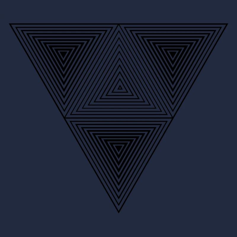 Optical illusion (Hipster Dreick) B&w Art