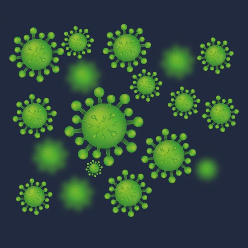 Virus bactéries Germes Corona Sars COVID19 cadeau