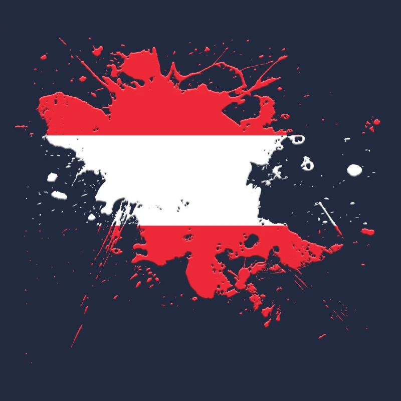 Drapeau de l'Autriche comme une touche de couleur