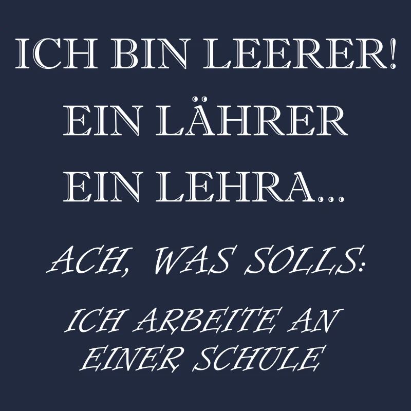 Ich bin Lehrer