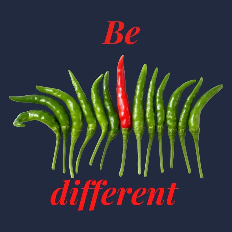 Be different. Sei anders. Neue Perspektive