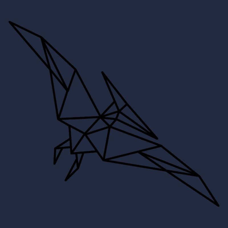 Flugsaurier Dino Geometrie