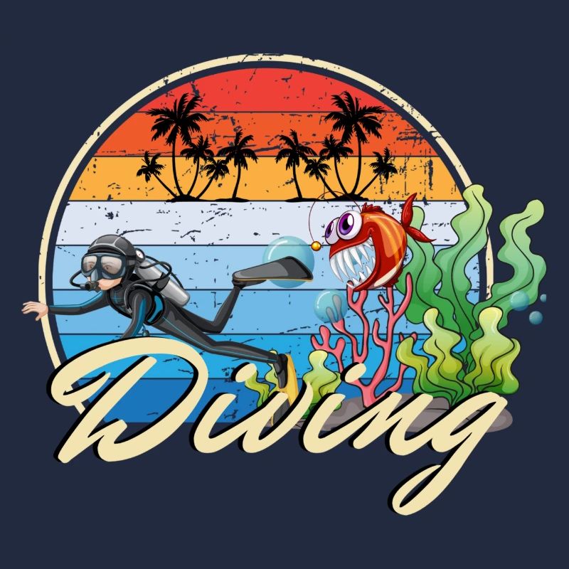 Diving Diving Divers funny funny gift idea