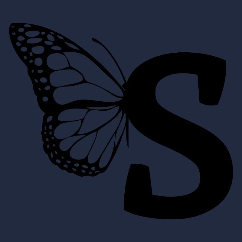 Buchstabe S Schmetterling