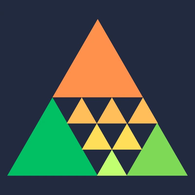Triangles colorés