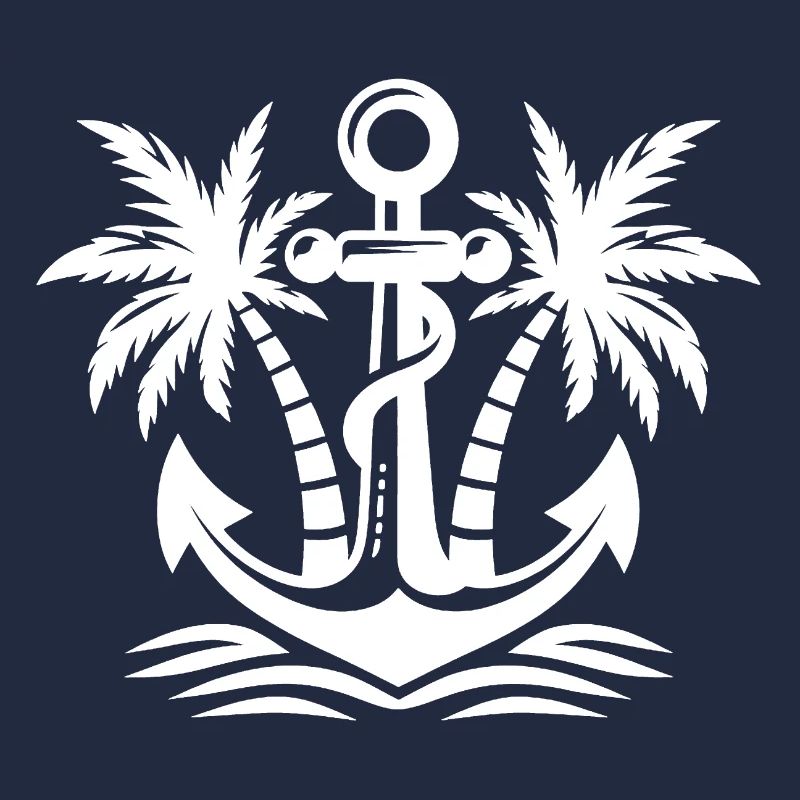 Ancre avec logo palmier