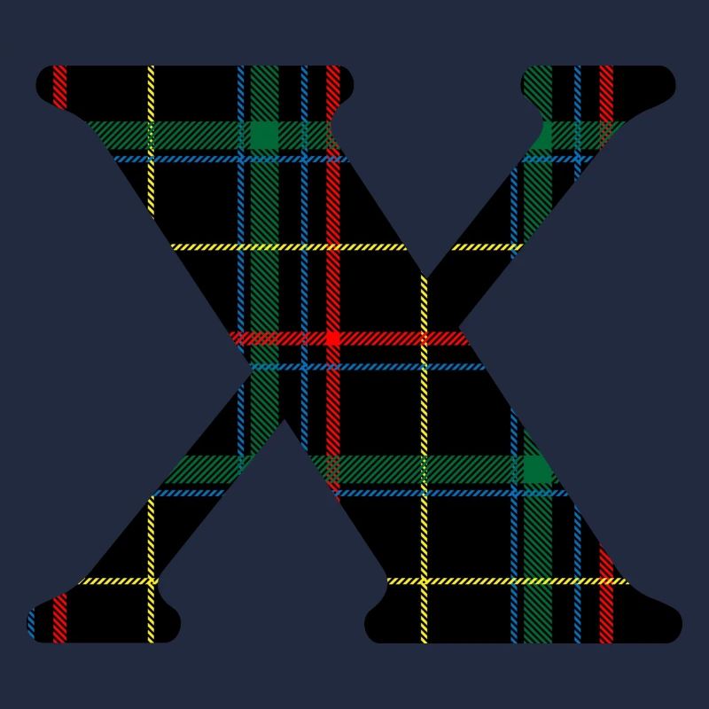 Monogramme x tartan écossais