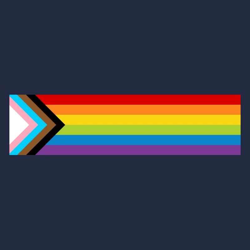 Drapeau de la fierté LGBTQ + Nouveau drapeau de progrès arc-en-ciel
