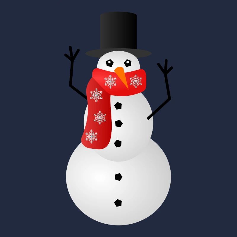 Weihnachtspullover - Schneemann