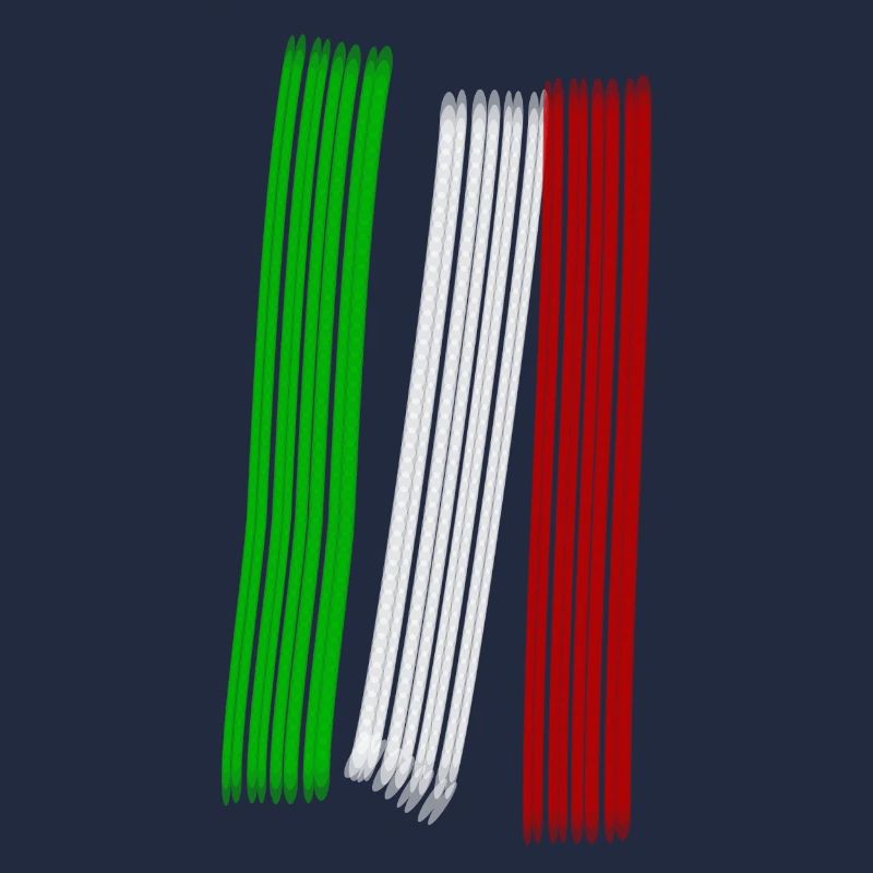 Drapeau national italien de couleurs drapeau créatif