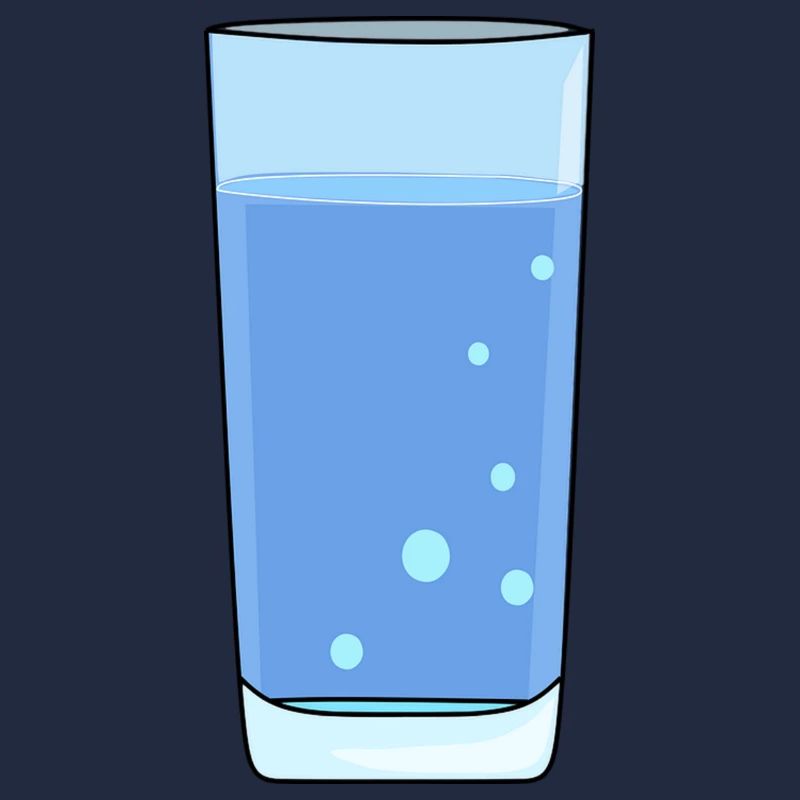 Wasserglas mit Wasser