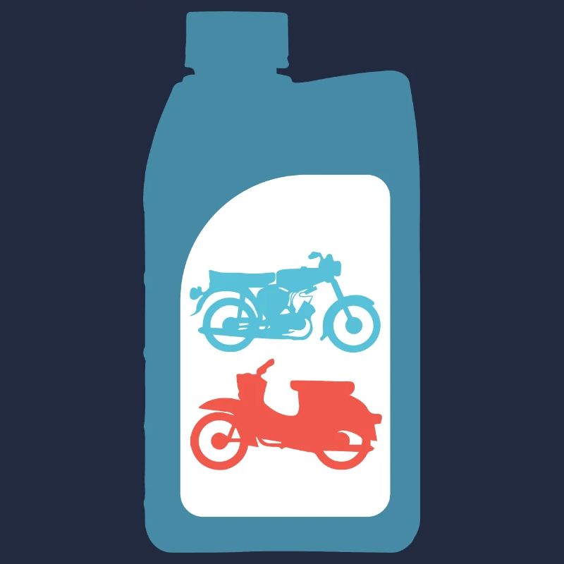 Conception à deux temps de mélange d'essence Simson DDR Schwalbe S51