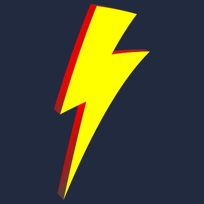 Lightning Bolt Cartoon Style