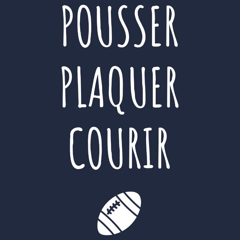 Pousser plaquer courir rugby