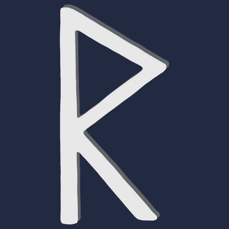 Futhark Alphabet runique Raidho