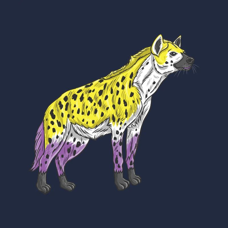 Hyäne Nicht binäres Stolz Nonbinary Pride