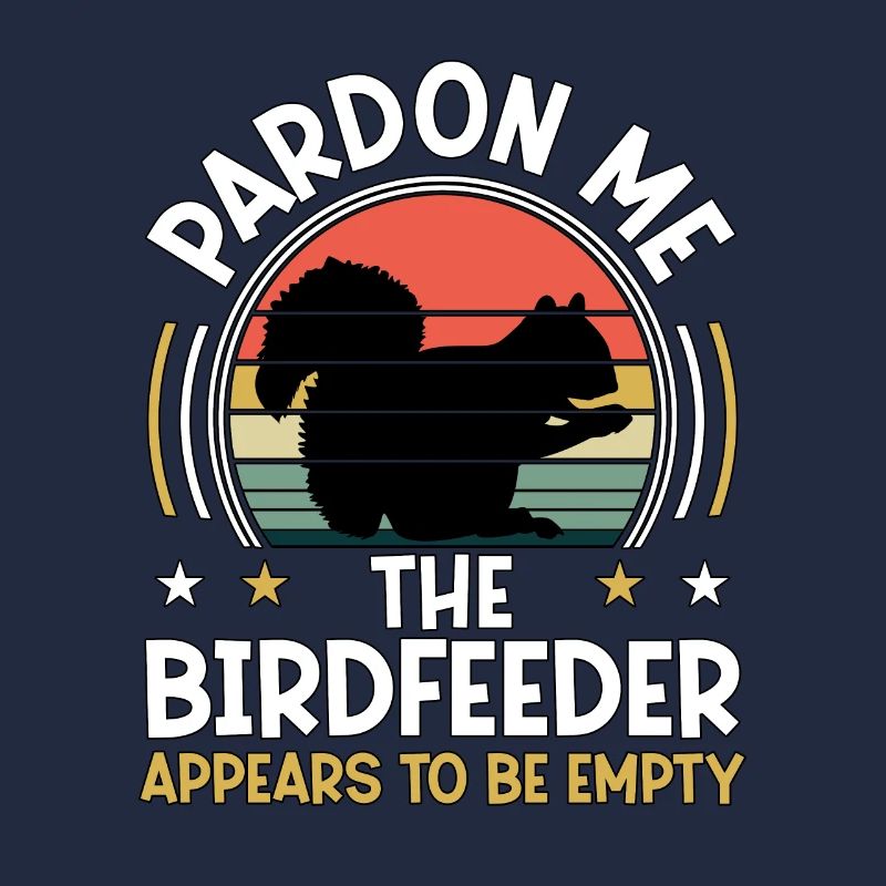 Pardon Me Squirrel Birdfeeder Empty Eichhörnchen